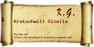 Kratochwill Gizella névjegykártya
